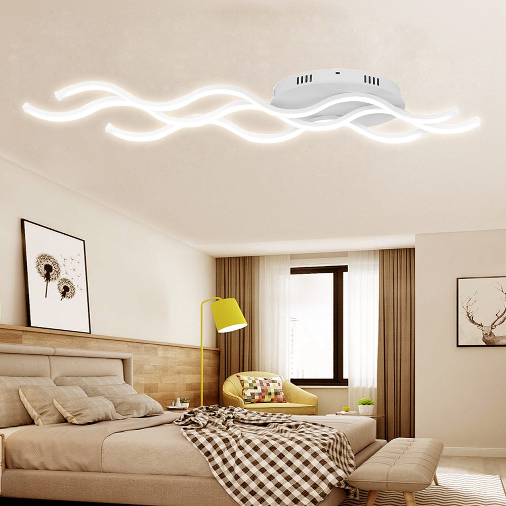 Design 30W LED Deckenleuchte Warmweiß Acryl Deckenlampe Wohnzimmer