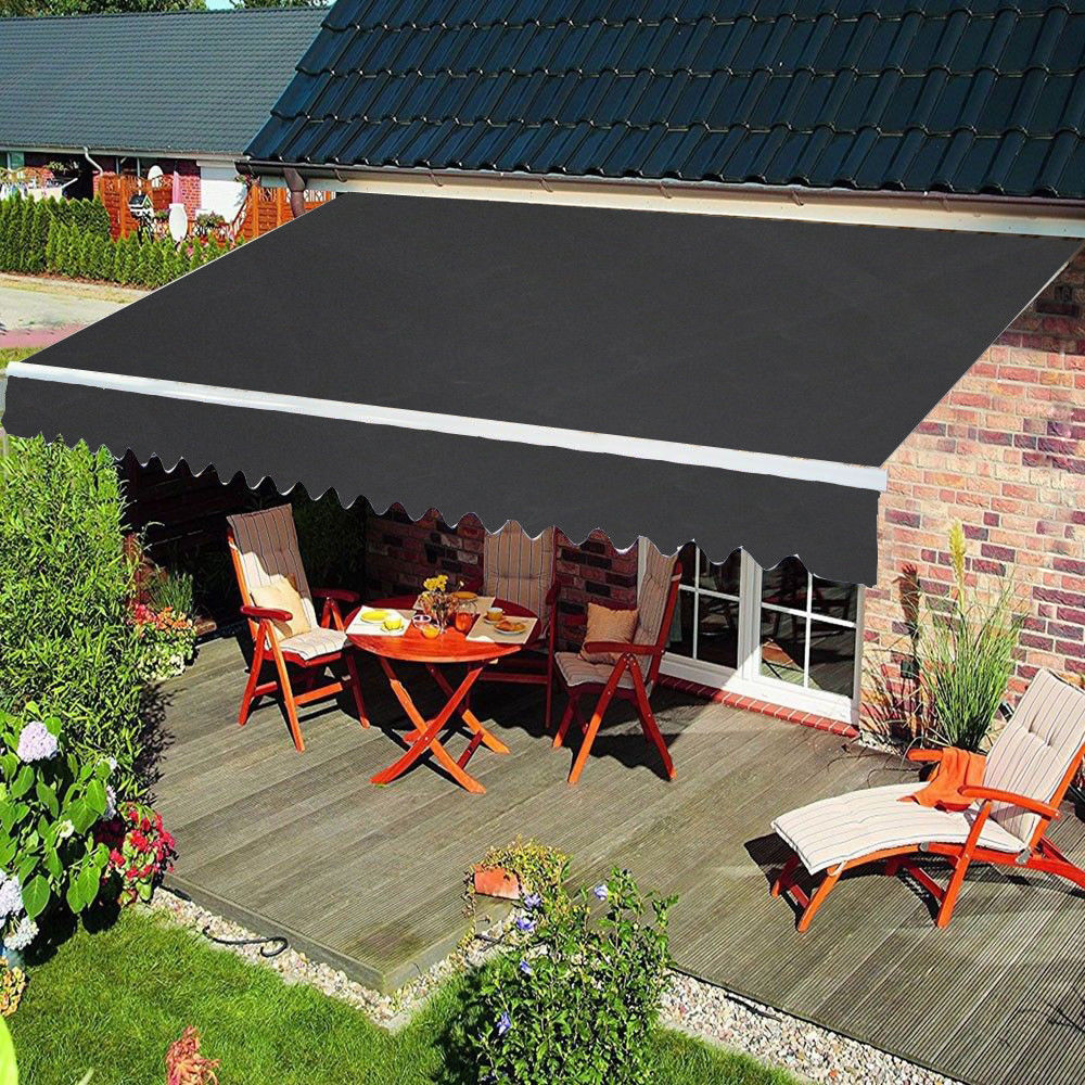 Gelenkarmmarkise Aluminium 3x2.5m Terrasse Sonnenschutz Sichtschutz