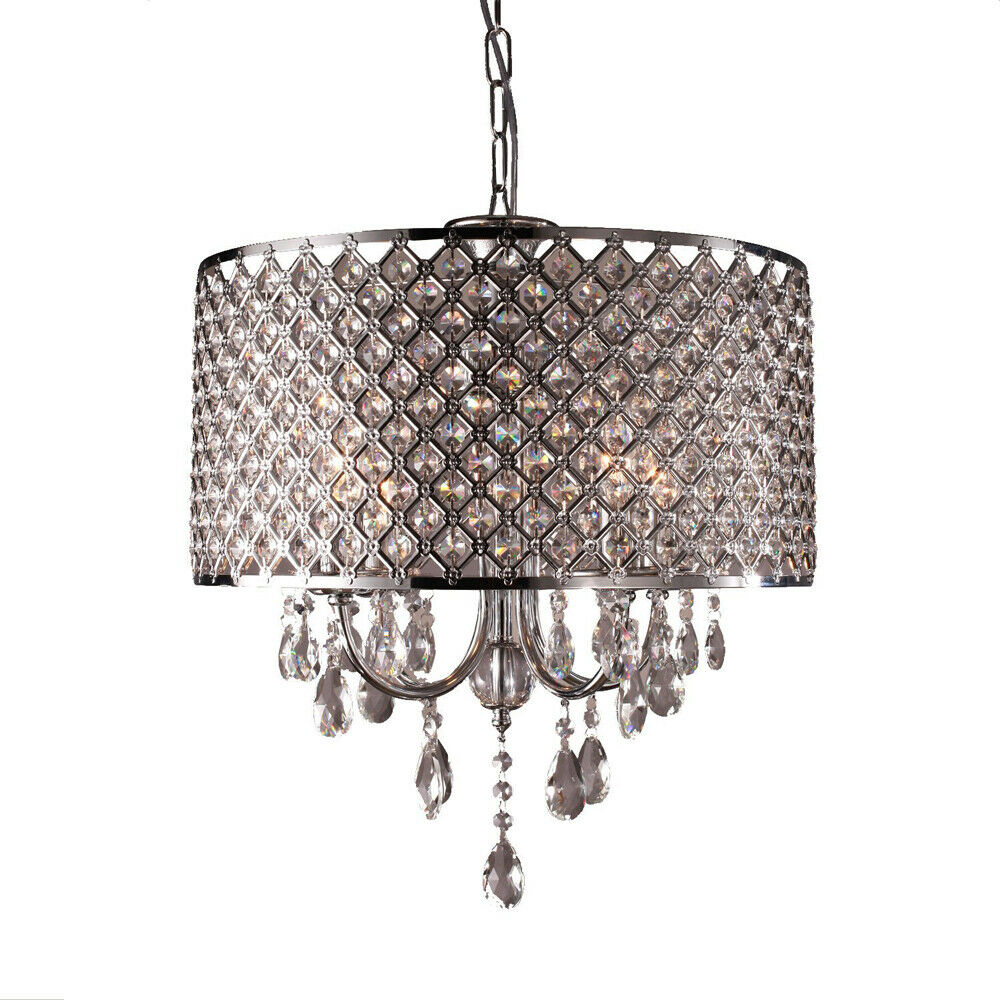 details zu kristall hängelampe deckenlampe pendelleuchte lüster  kronleuchter lampenschirm
