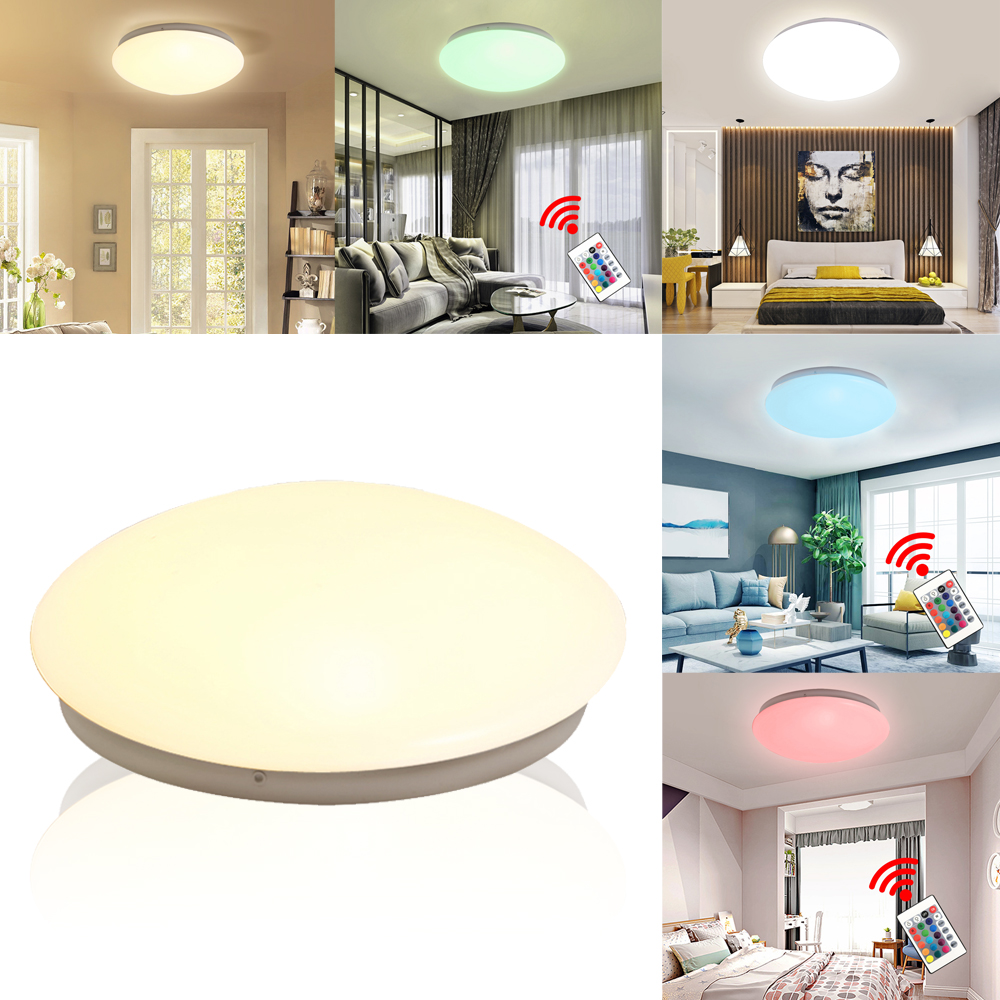 15W Weiß LED Deckenlampe Wohnzimmerlampe für Wohnzimmer Schlafzimmer Küche Flur