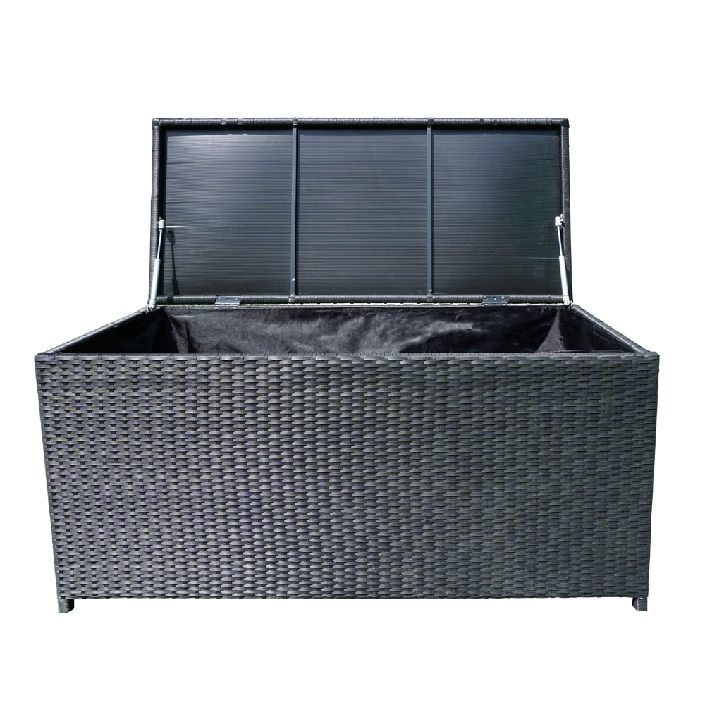 Auflagenbox Poly Rattan Kissenbox Garten Box Gartentruhe