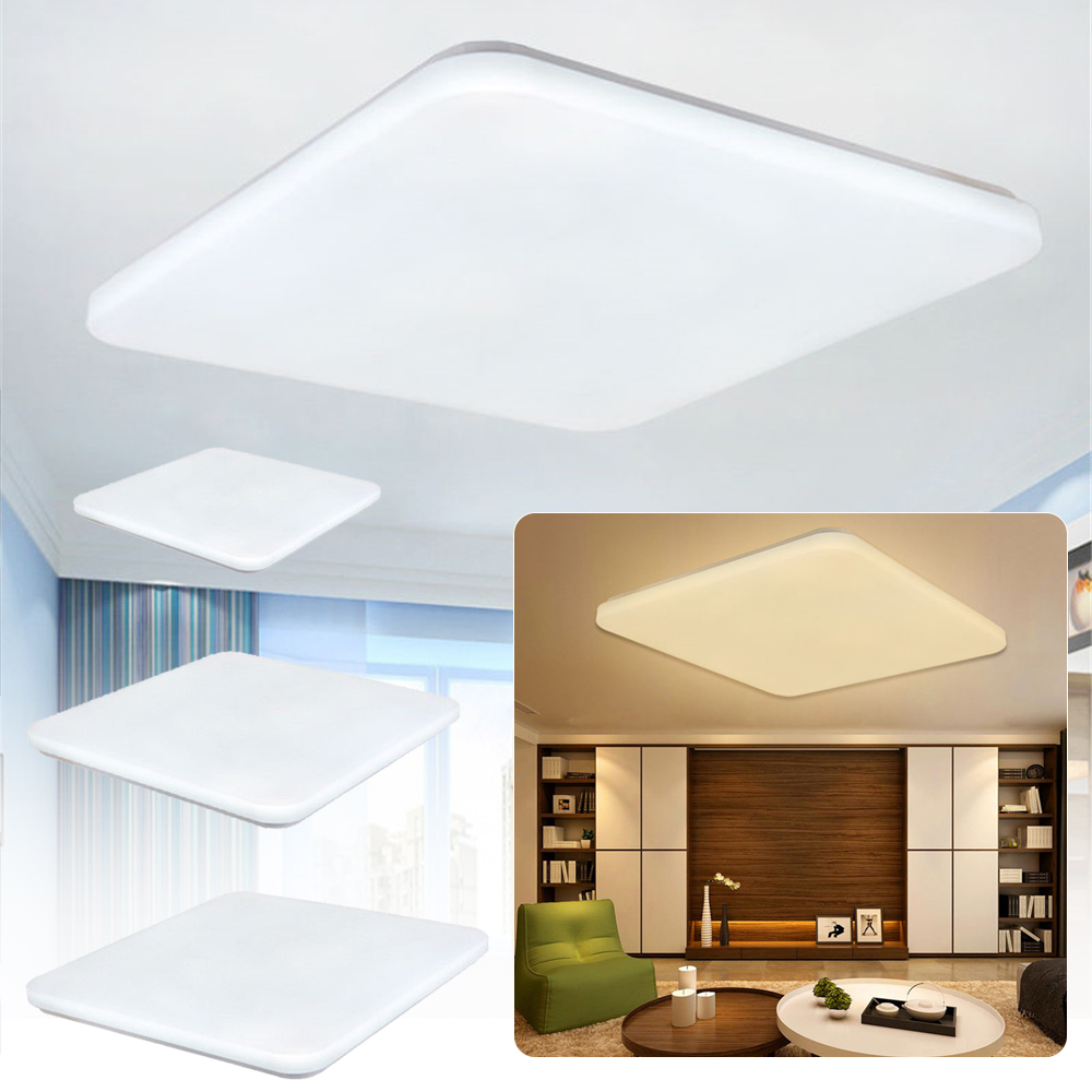 Ultraslim LED Deckenleuchte Quadrat Deckenlampe Wandlampe Wohnzimmer