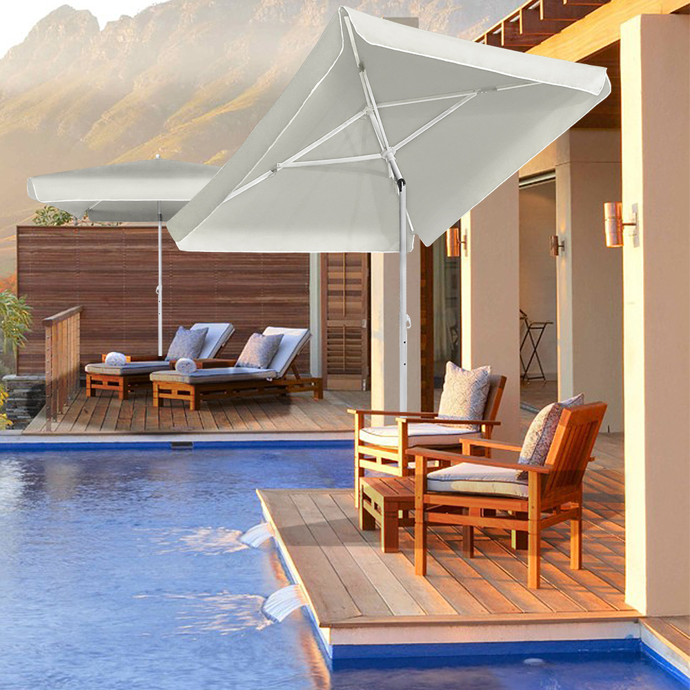 Sonnenschirm Rechteckig Terrassenschirm Gartenschirm Strandschirm