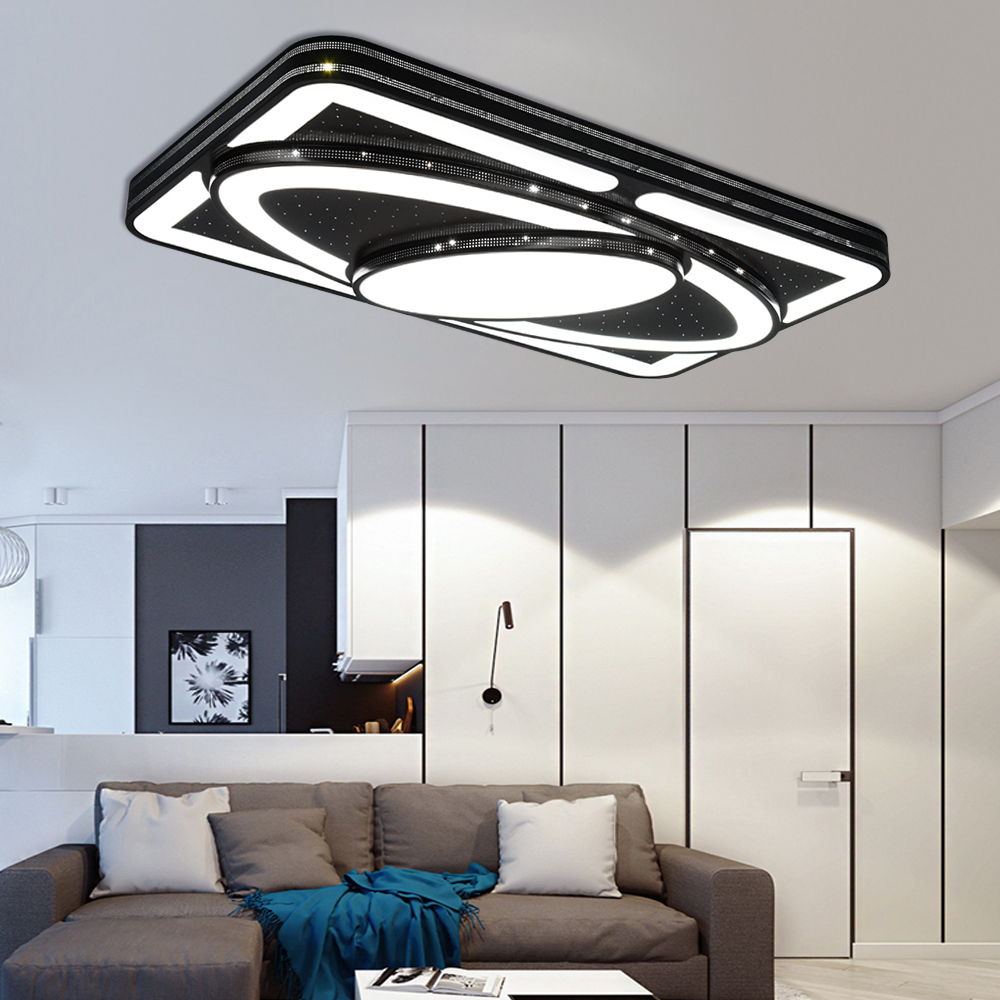 88W LED Kaltweiß Deckenleuchte Deckenlampe Massiv Wohnzimmer Küche