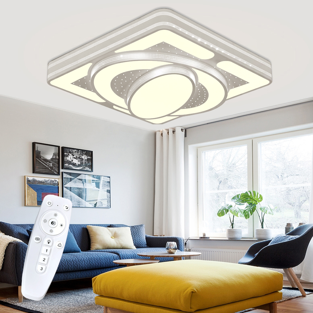 54W LED Deckenleuchte Schlafzimmer Deckenlampe Wohnzimmer Design