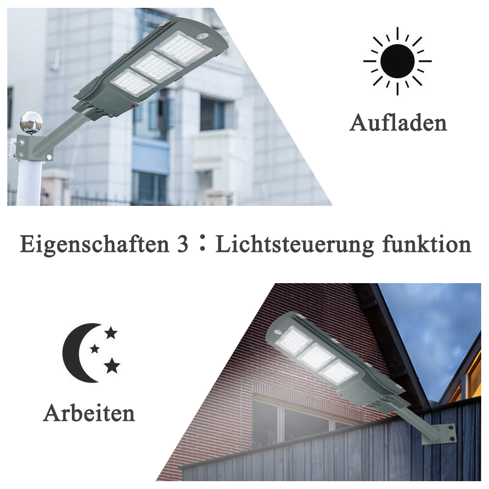 60W LED Straßenlaterne Solarlampe Straßenleuchte