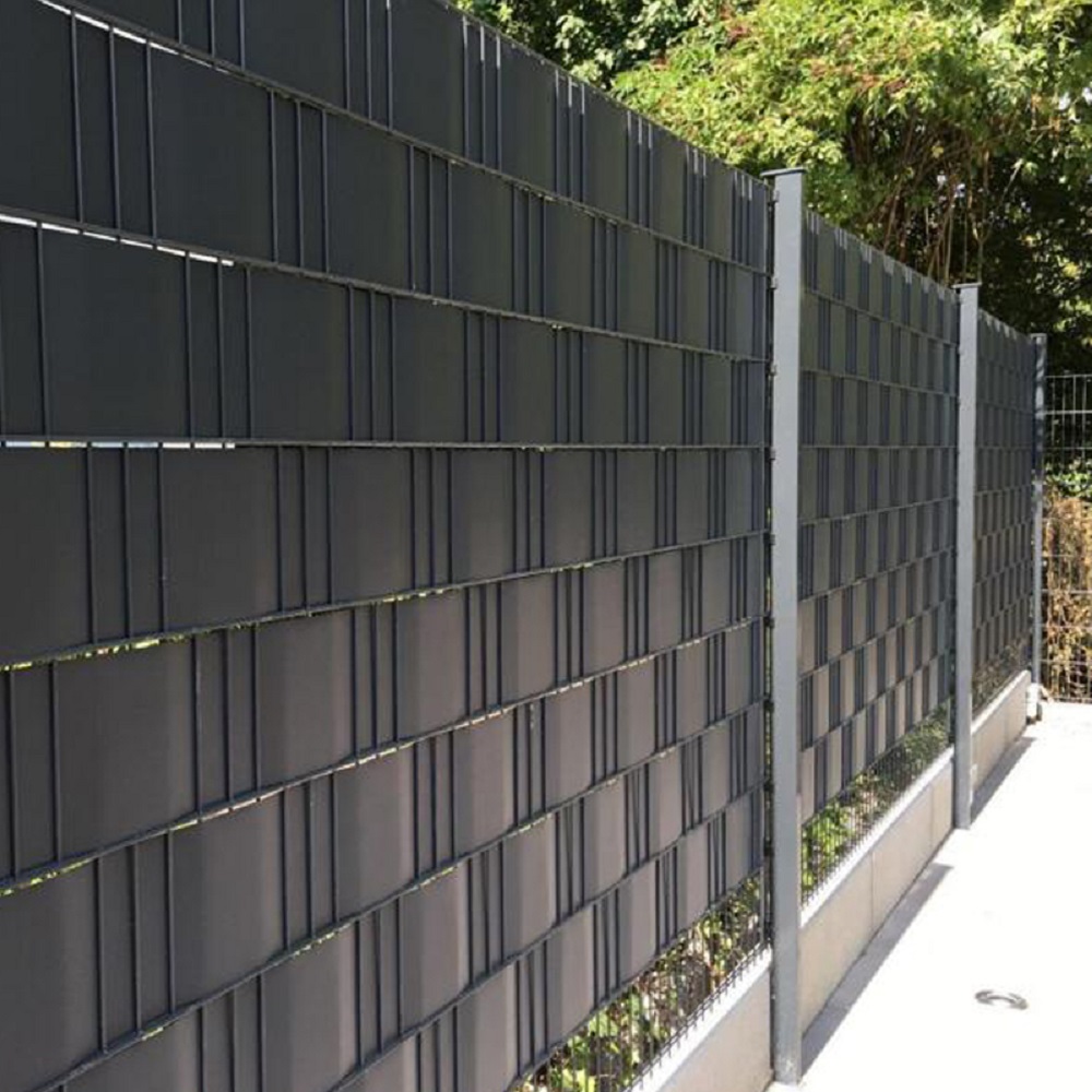 65M PVC Sichtschutz Streifen Folie Doppelstabmatten Gartenzaun für Zaun