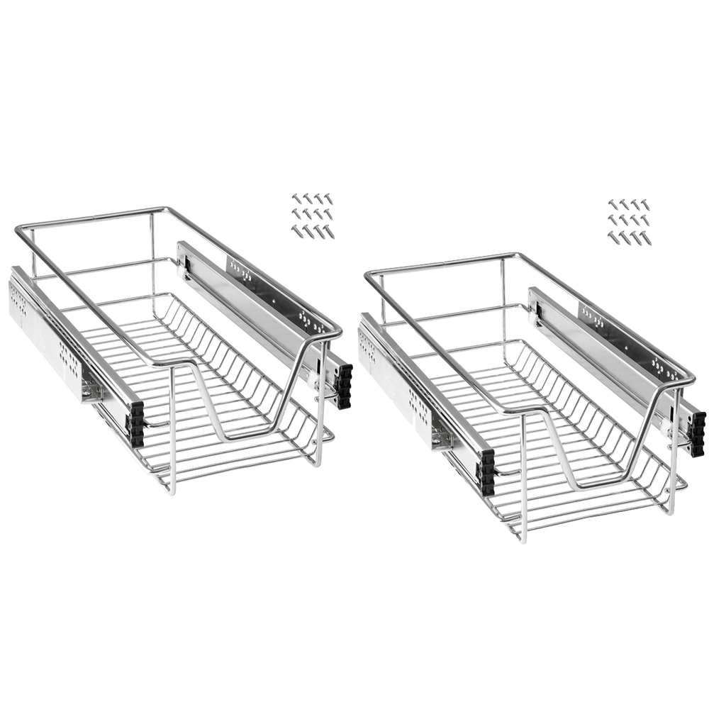 30-60cm Teleskop Schrankkorb Korbauszug Schrankauszug für Regal