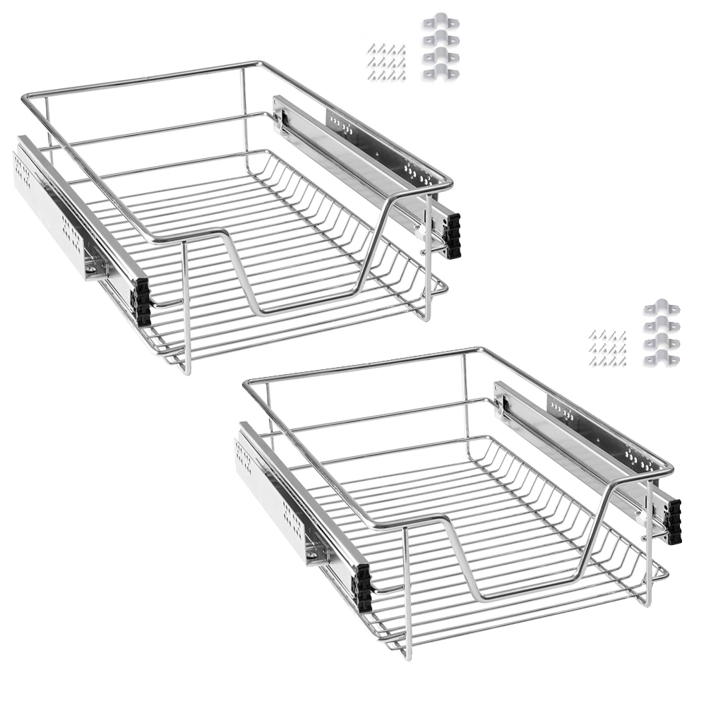 30-60cm Teleskop Schrankkorb Korbauszug Schrankauszug für Regal