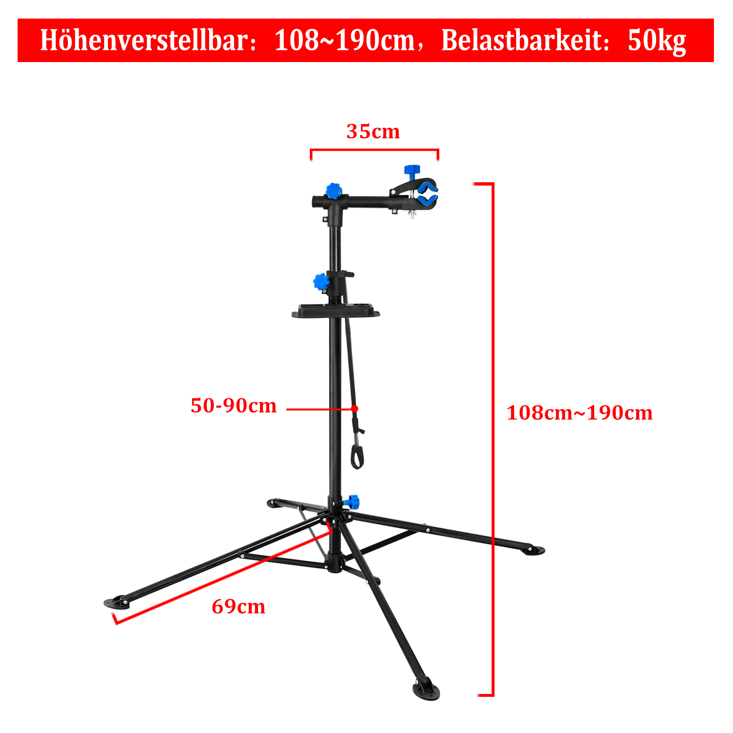 Fahrrad Montageständer Fahrradmontageständer 50 kg