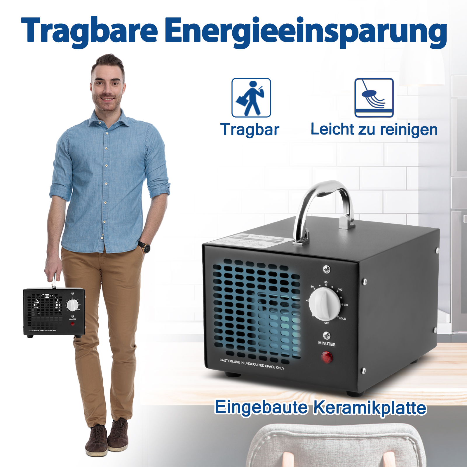 5G Ozongenerator Ozonisator Ozongerät Ozon-Luftreiniger Luftreiniger ...