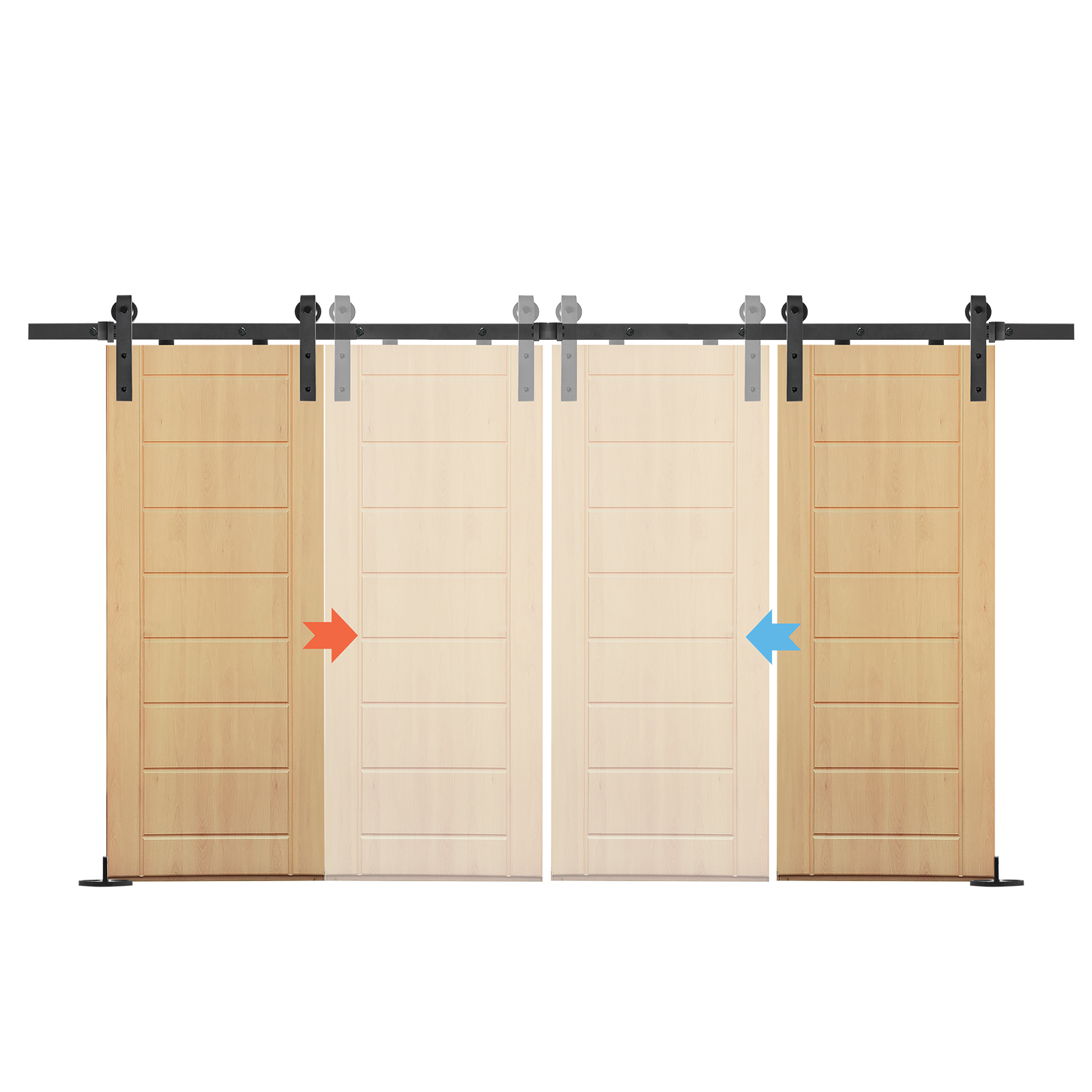 Schiebetürsystem Schiebetürbeschlag Holzschiebetür Holztür Laufschiene