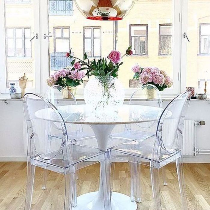 Lot De 4 Chaises De Salle A Manger Victoria Transparent - Élégant 13 Lot De 4 Chaises De Salle A Manger Victoria Transparent - Élégant -Homcomes Boutique