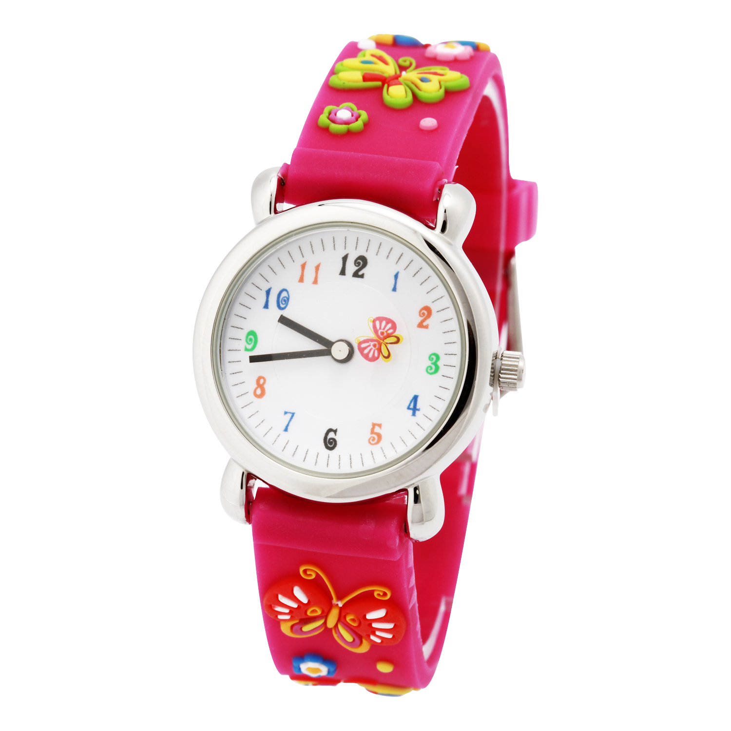 3D Cartoon Analog QUARZUHR Gummiband Kinder Armbanduhr Mädchen Jungen Geschenke - Bild 30 von 83