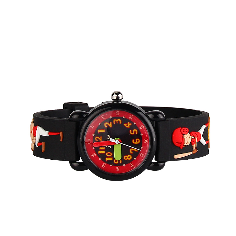 3D Cartoon Analog QUARZUHR Gummiband Kinder Armbanduhr Mädchen Jungen Geschenke - Bild 78 von 83