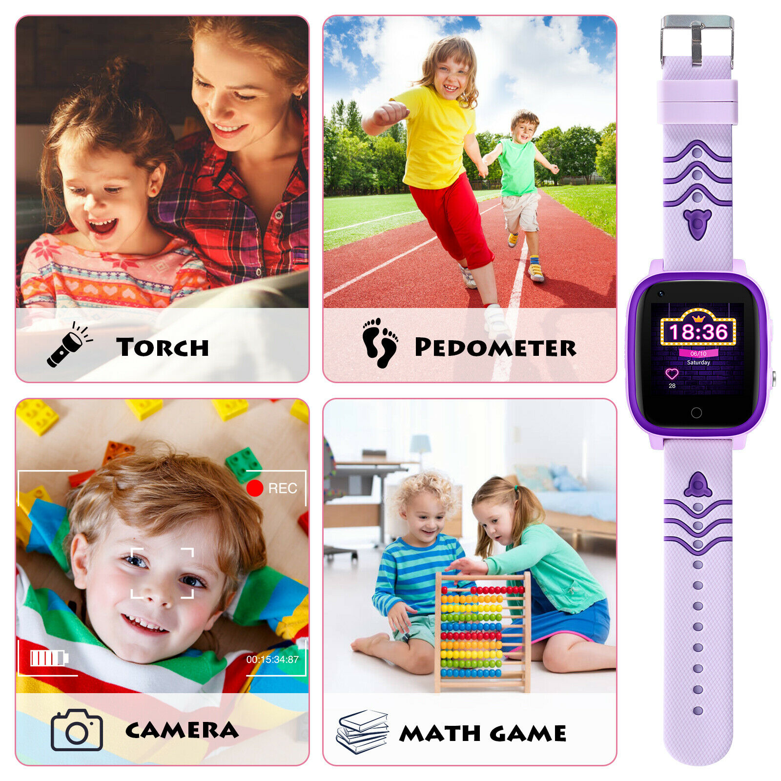 4G Kids Smart Watch Phone GPS Tracker WIFI SOS Video Call Monitor Children Gifts - Picture 29 of 48