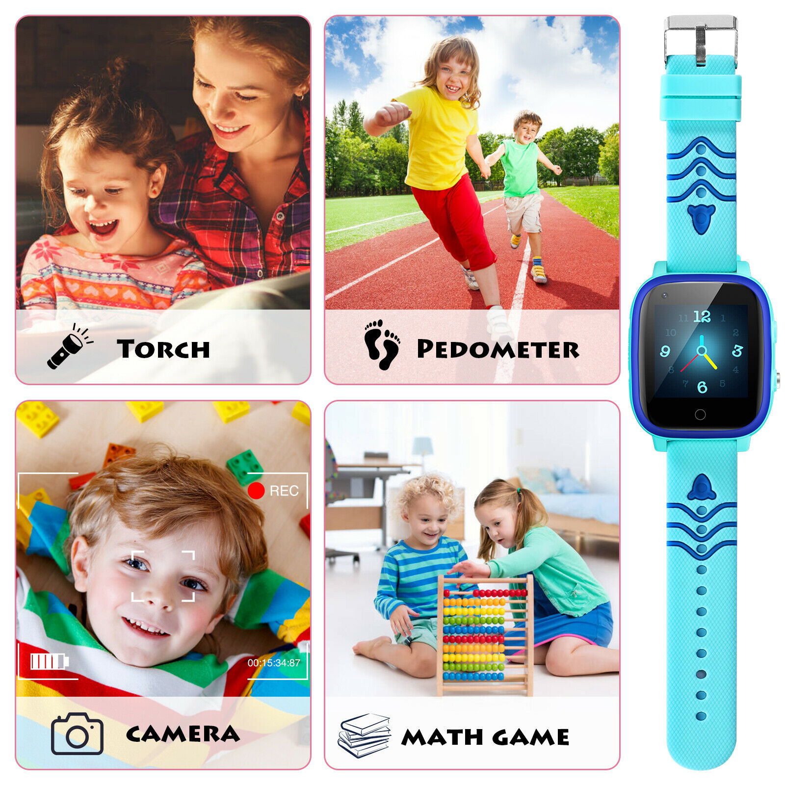 4G Kids Smart Watch Phone GPS Tracker WIFI SOS Video Call Monitor Children Gifts - Picture 38 of 48