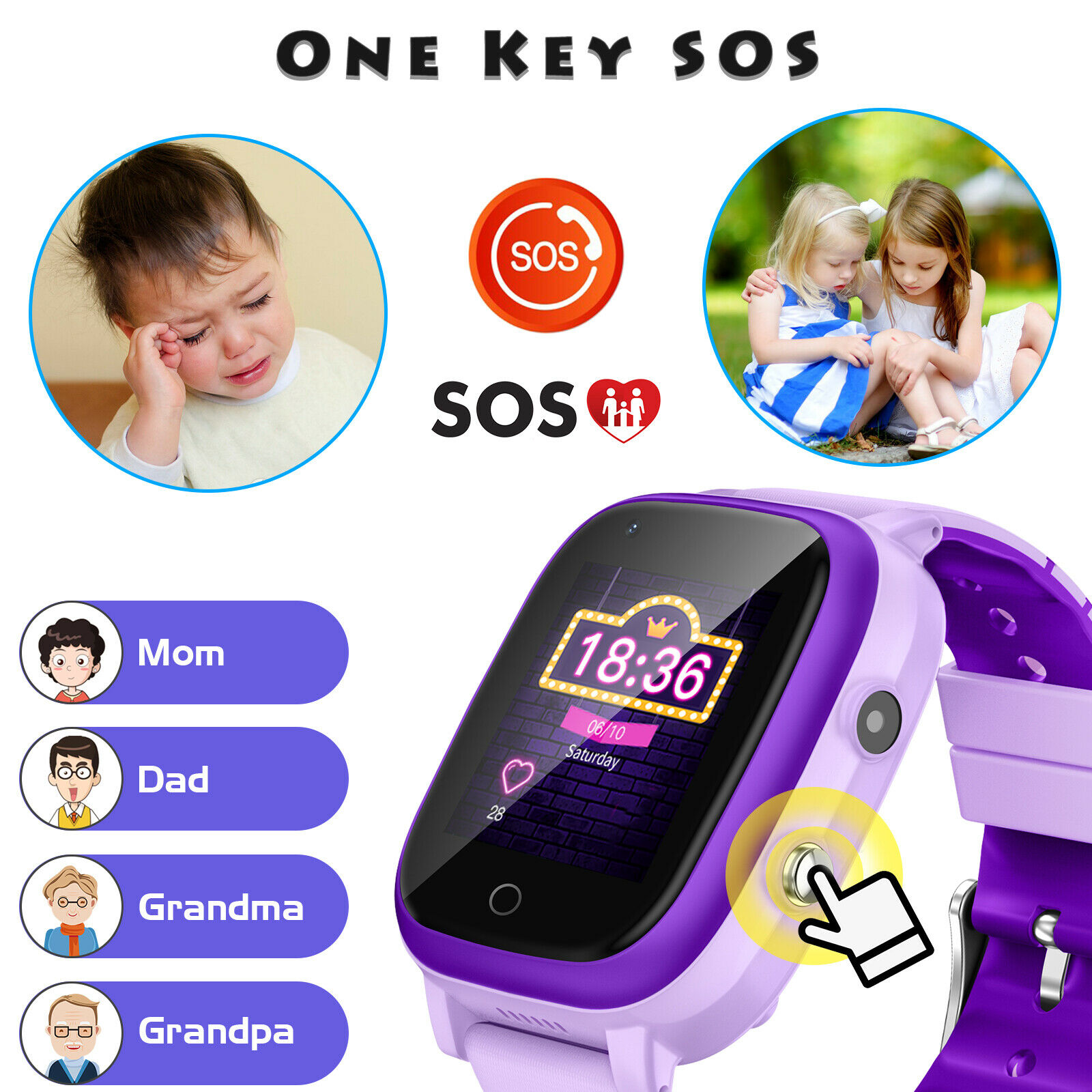 4G Kids Smart Watch Phone GPS Tracker WIFI SOS Video Call Monitor Children Gifts - Picture 26 of 48