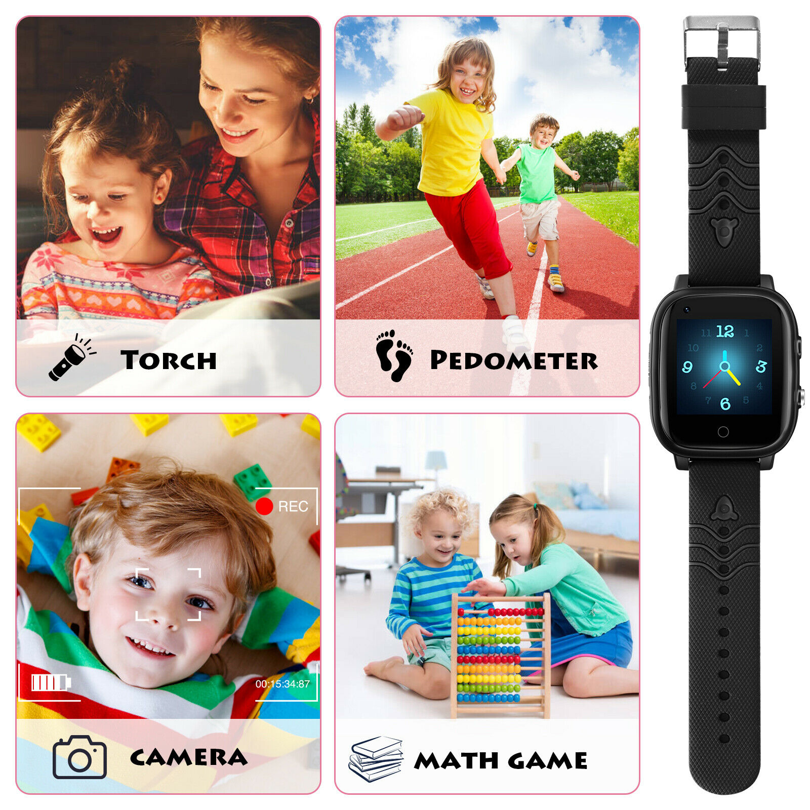 4G Kids Smart Watch Phone GPS Tracker WIFI SOS Video Call Monitor Children Gifts - Picture 48 of 48