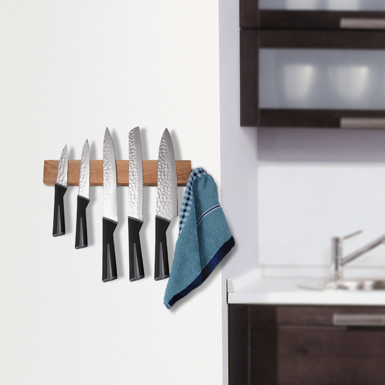 ebay wood magnetic knife strip