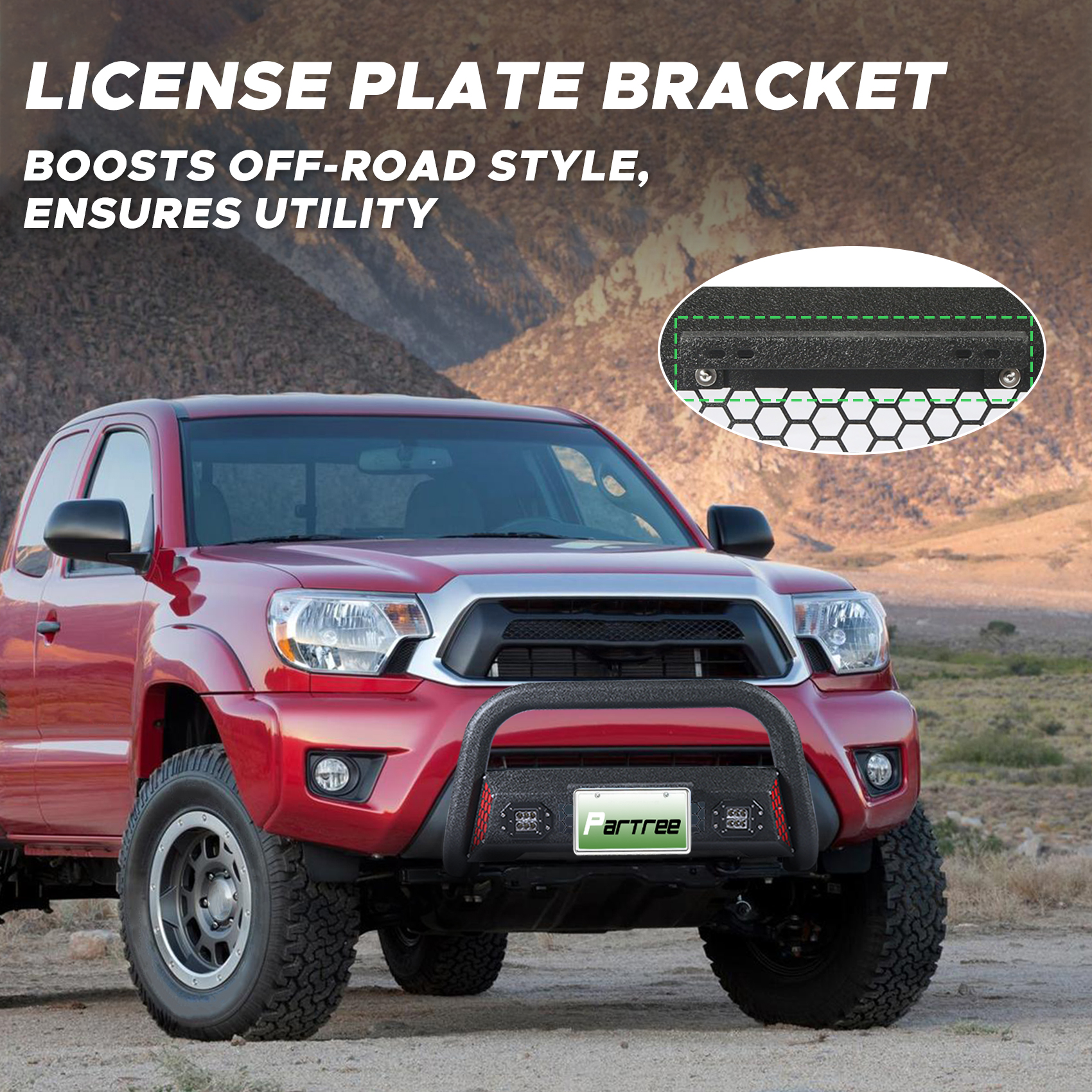 Push Bumper For Trucks Chrome Bull Bar For 2005-2015 Toyota - Foto 7