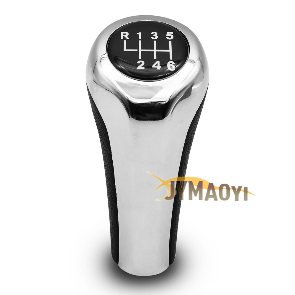 BMW マニュアル・鍵 Black Leather Round BMW Manual Shift Knob M Logo