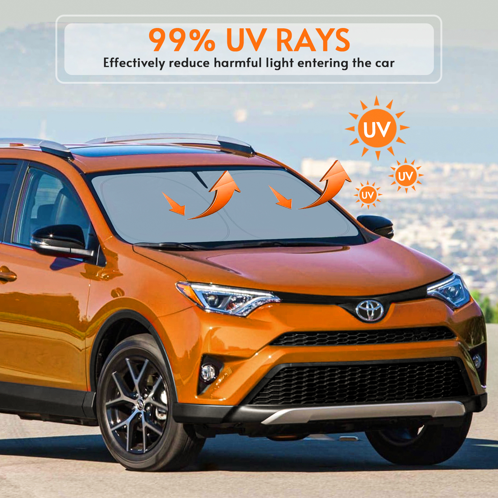 Front Windshield Sunshade for 2006-2012 Toyota RAV4 Crossover Front Windshield Sunshade for 2006-2012 Toyota RAV4 Crossover