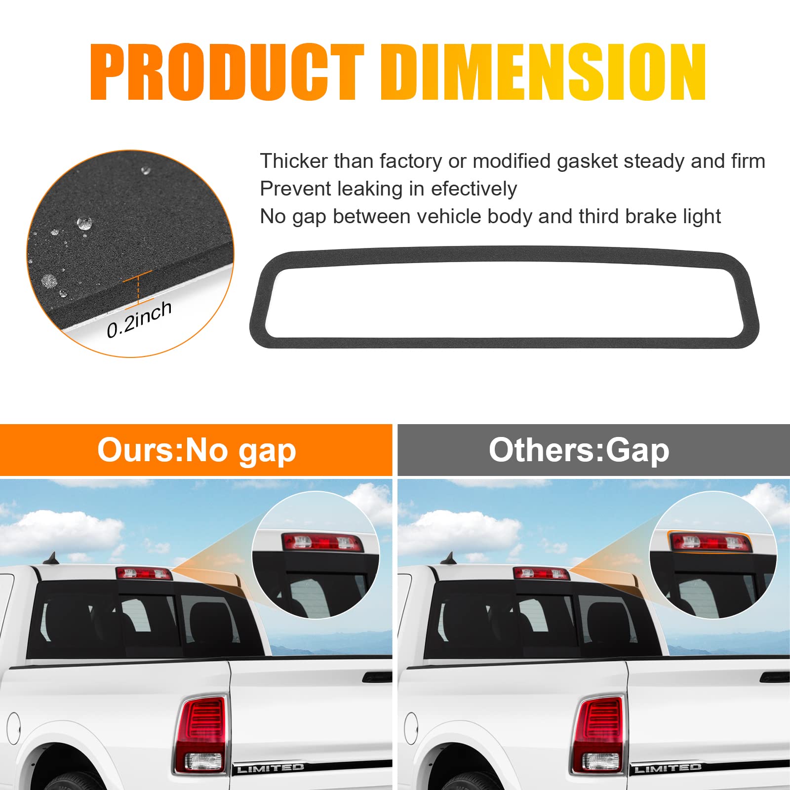 1X For 2009-2018 Dodge Ram 1500 2500 3500 3rd Third Brake Light - Foto 12