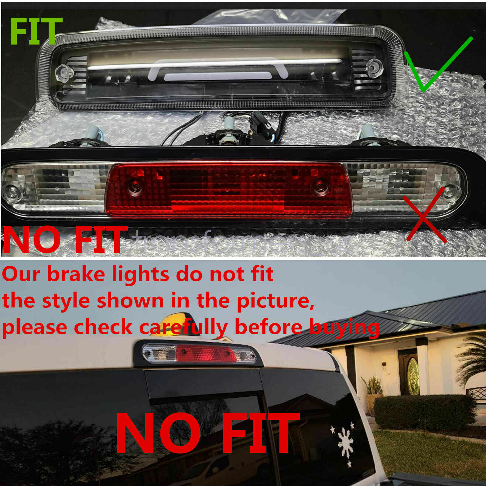 thumbnail image 2 of Yellowspeed Smoke LED Third Brake Light For 2014-2018 Chevy Silverado & GMC Sierra – Chrome Housing, Direct Fit 2 of 2