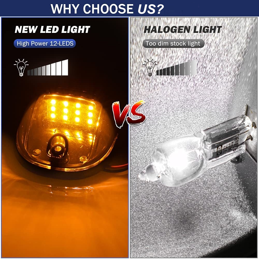 thumbnail image 2 of 5x Smoked LED Cab Roof Marker Lights For RAM 1500 2500 3500 | CANbus Compatible 2 of 3