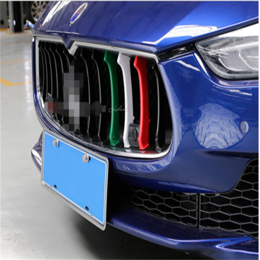 Car Front Grille Decoration Strips ABS Exterior Cover Trim Sticker for Maserati Car Front Grille Decoration Strips ABS Exterior Cover Trim Sticker for Maserati