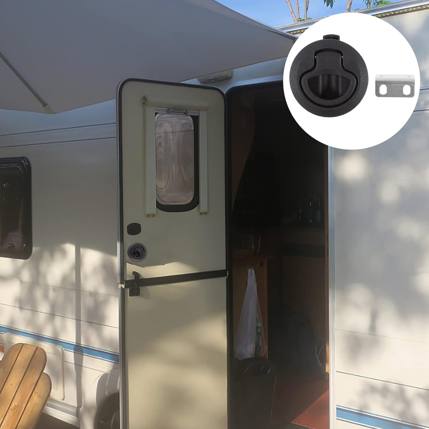 1.5 In Flush Pull Slam Latch Boat Deck Hatch Door ... - Vicedeal