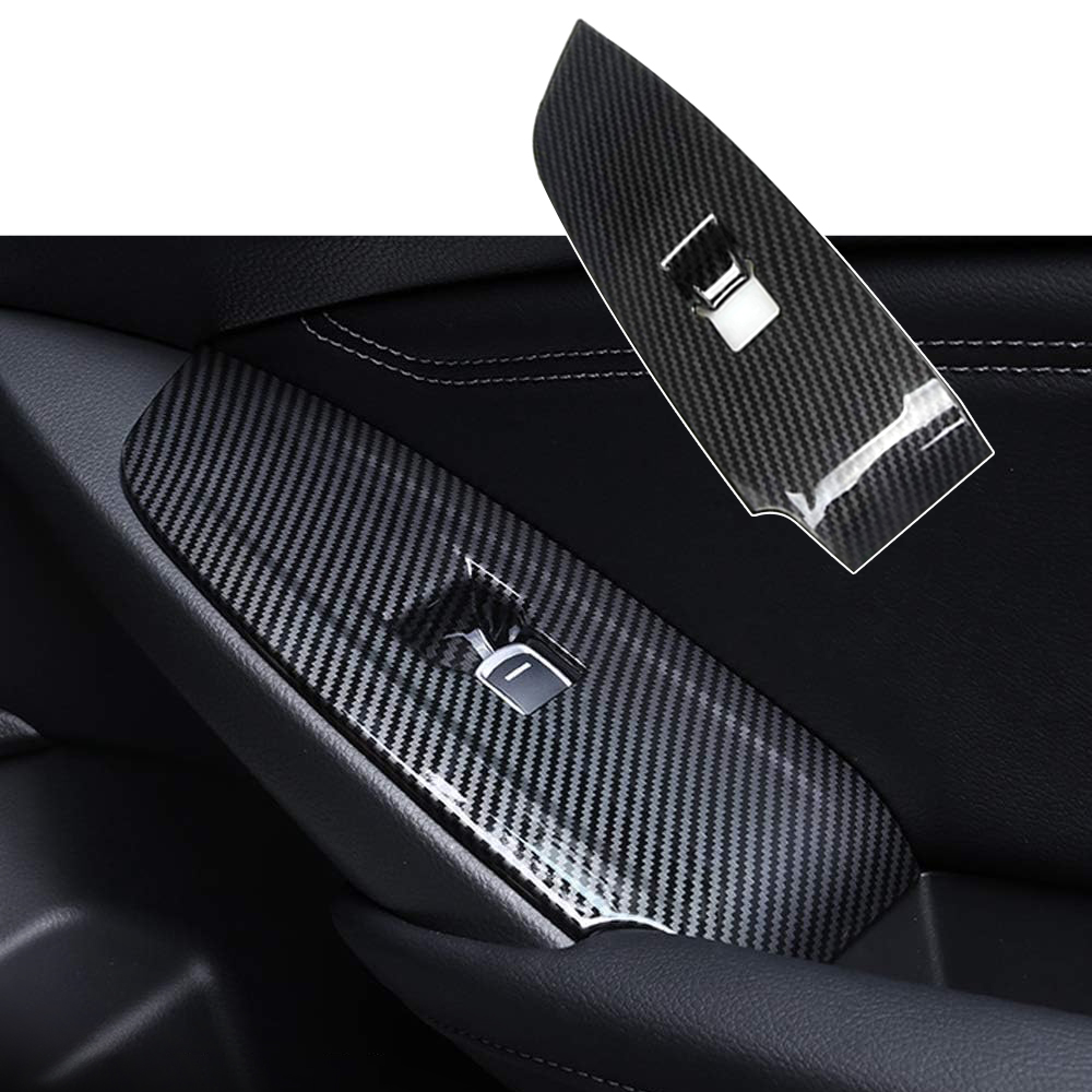 thumbnail image 2 of Carbon Fiber Color Stainless Steel Door Window Lift Panel Cover For Honda Accord 2018-2022 2 of 3