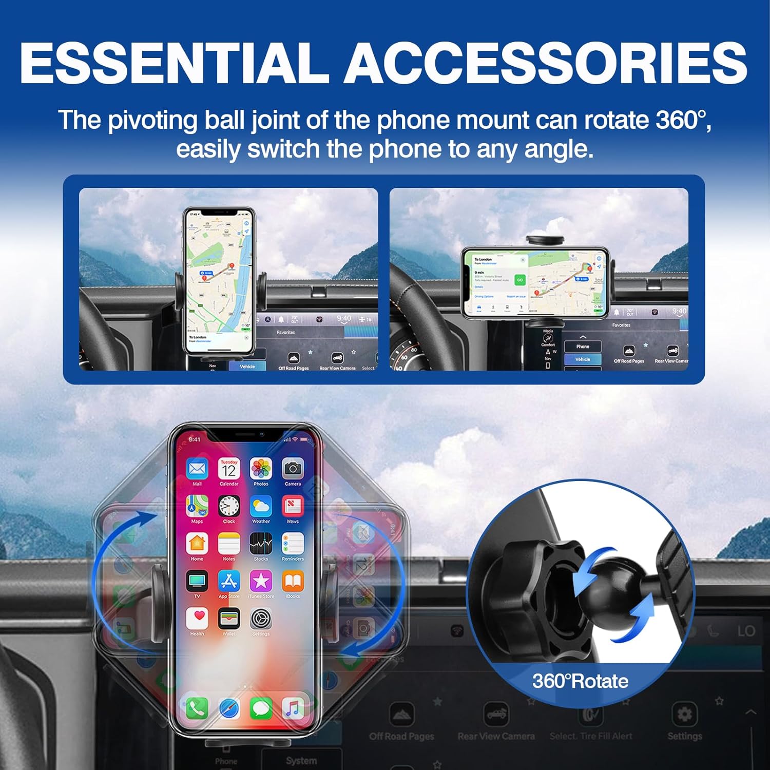 thumbnail image 2 of KUIFORTI Windshield Shade For 2018-2024 2025 Jeep Wrangler JL / 2020-2024 Jeep Gladiator JT Accessories Cute Capybara Automotive Interior Sun Protection Fo 2 of 13