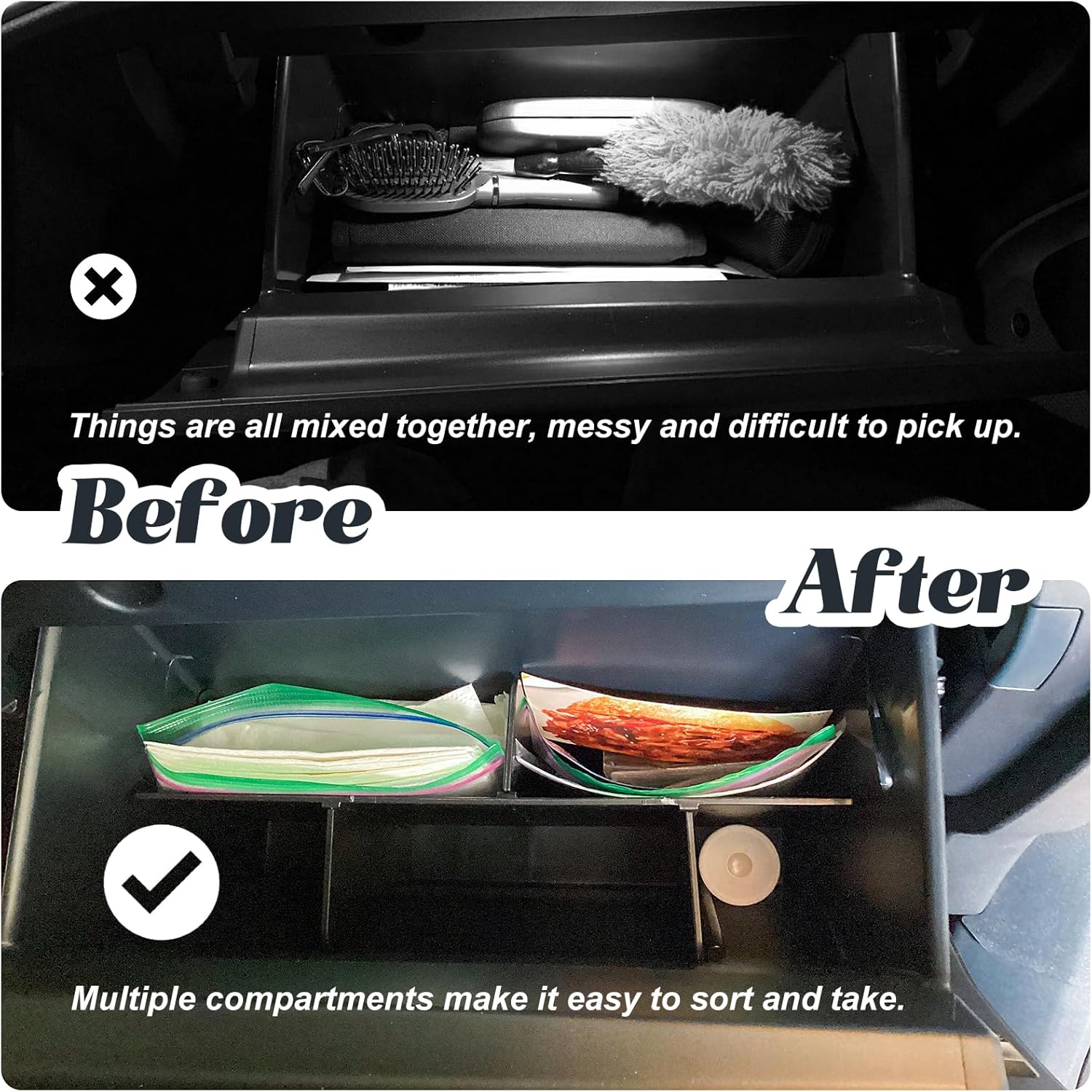 For 2022-2025 Ford Maverick Cabs Glove Box Insert Organizer