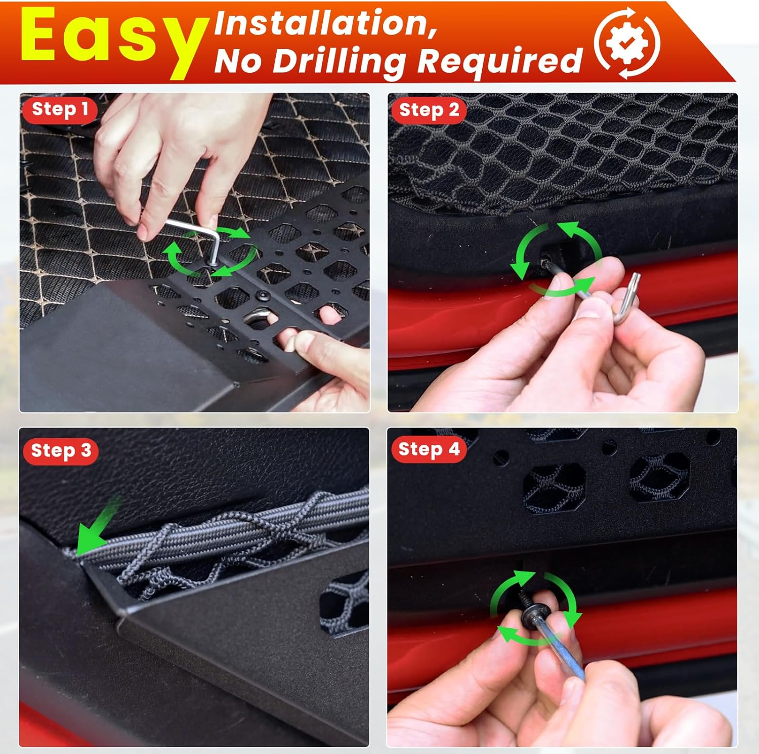 Tasche portaoggetti per portiera anteriore per Jeep WRANGLER JL JLU