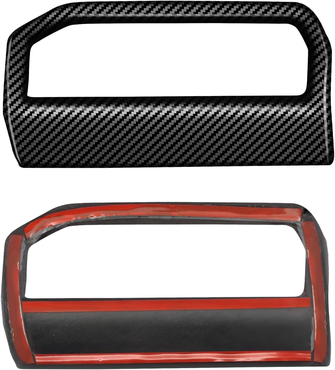 REPAIROCK 1 Set Dashboard Side Air Vent AC Outlet Cover Trim – Carbon Fiber Pattern For Toyota Tacoma 2024 – ABS Black