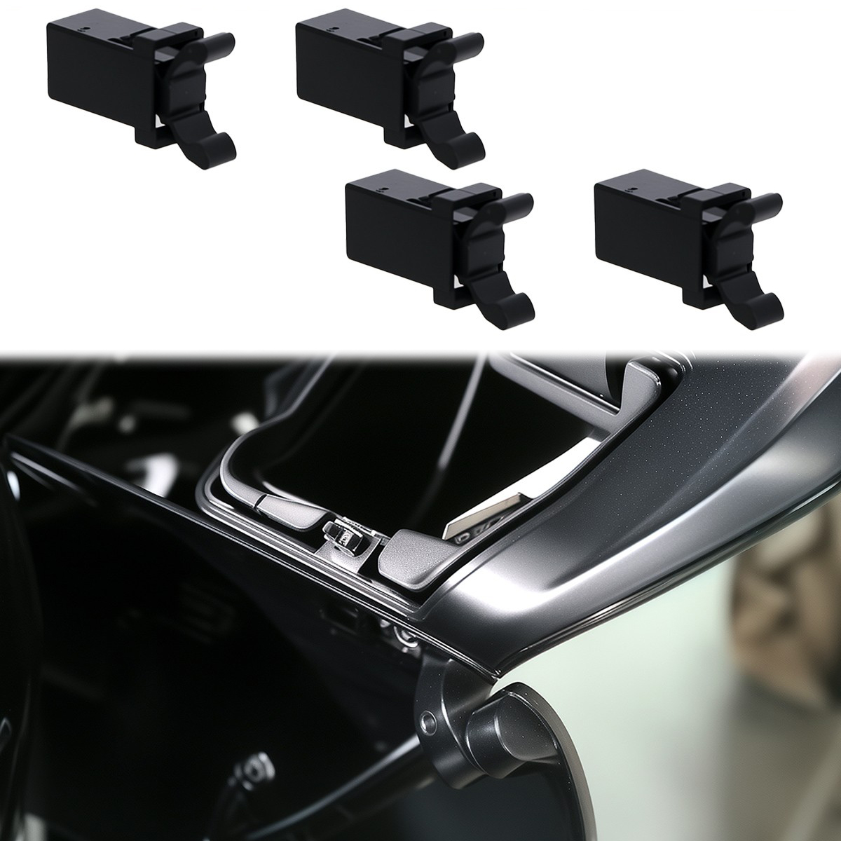 4X Fairing Glove Box Door Latches For Harley-Davidson Road Glide