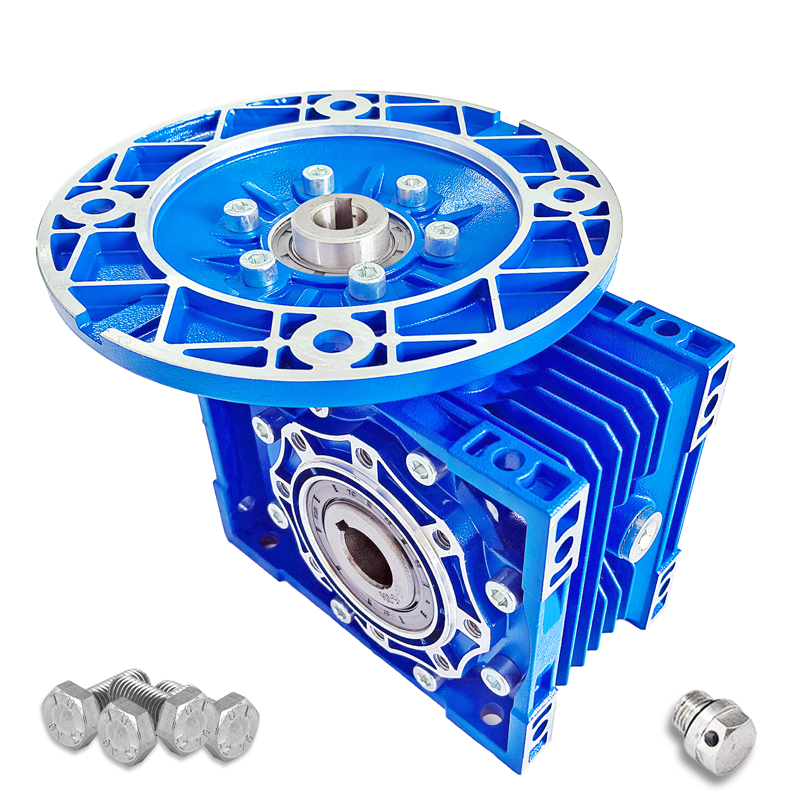 RM703様 NMRV063 80B5 Worm Gearbox Speed Reducer Flange Ratio 7.5:1-100:1