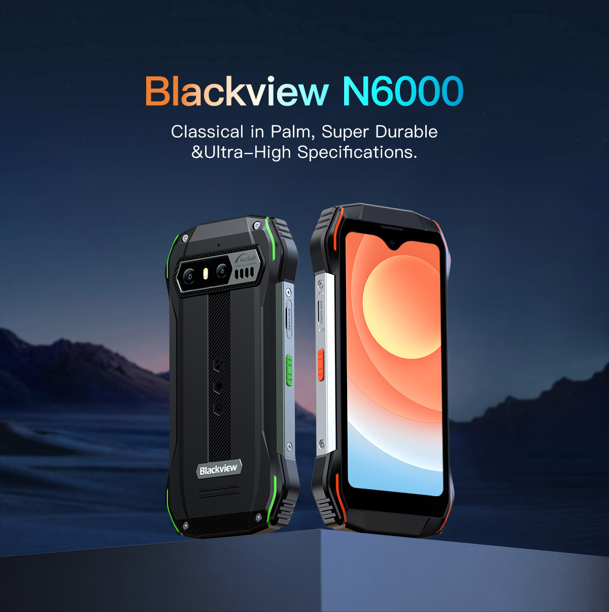 Blackview N6000 (Double Sim - Ecran de 4.3'' - 256 Go, 8 Go RAM) Vert