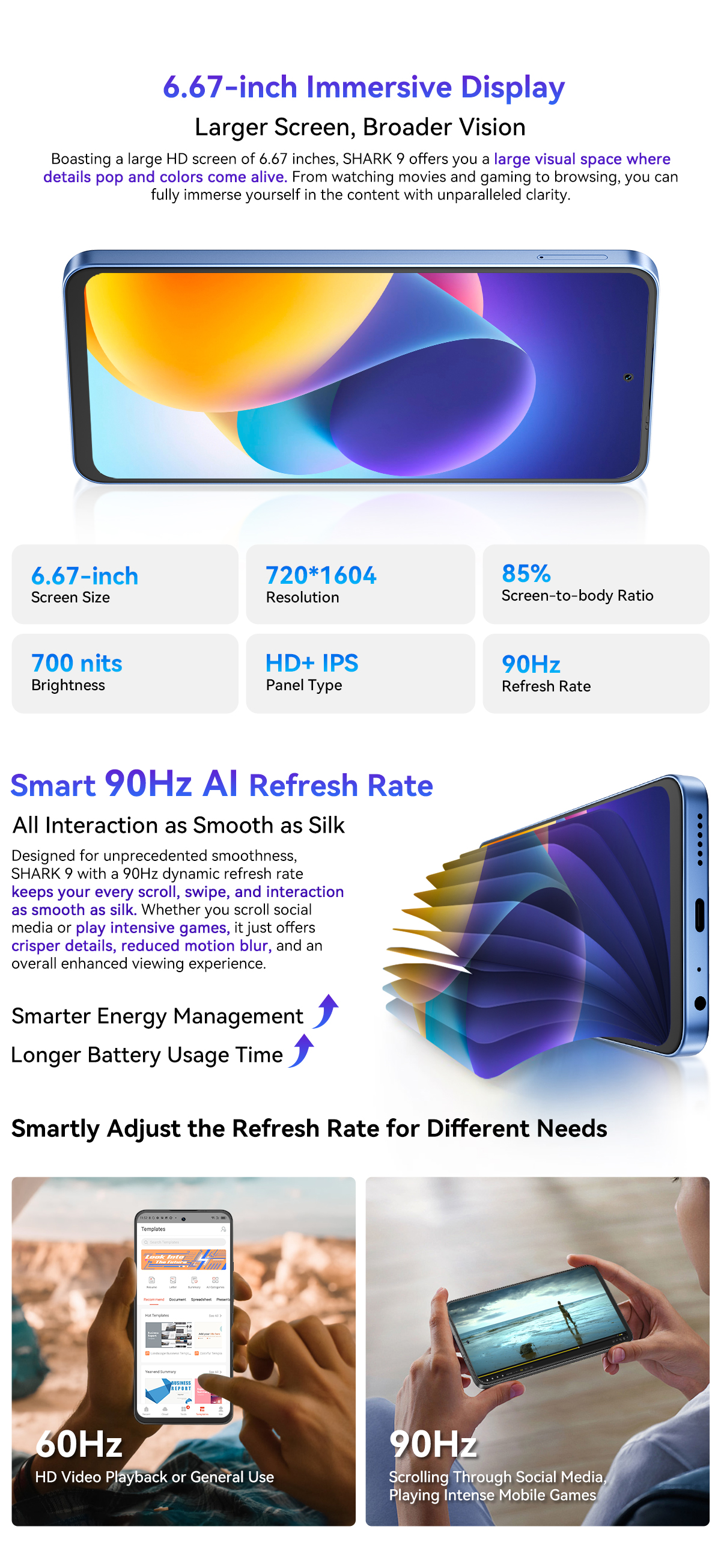 Amazon.com: Blackview Shark 9 5G Phones Unlocked, Octa-Core