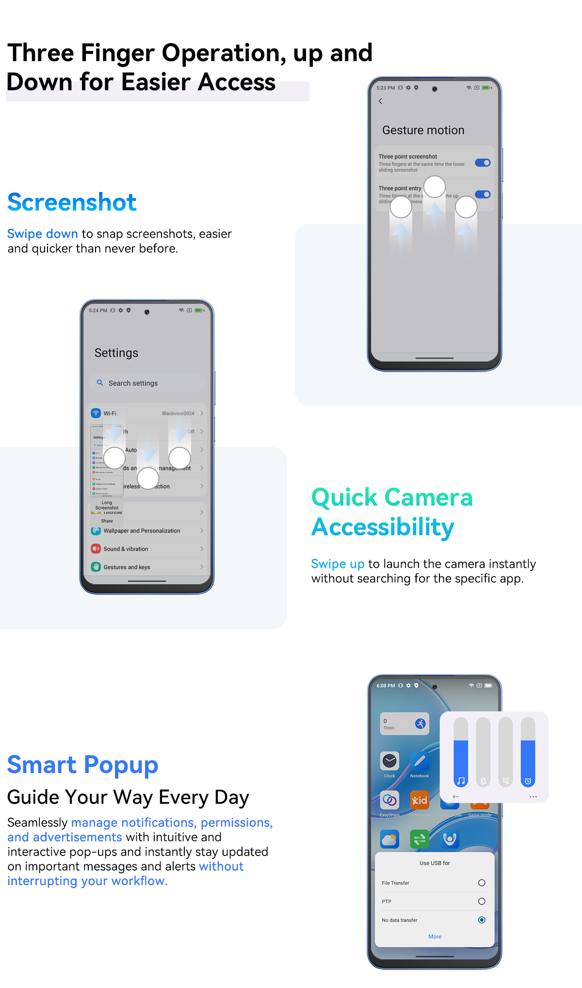 Smartphone Blackview SHARK 9 5G, 6.67'' FHD, 50MP AI, 5000mAh, 24GB+256GB, NFC