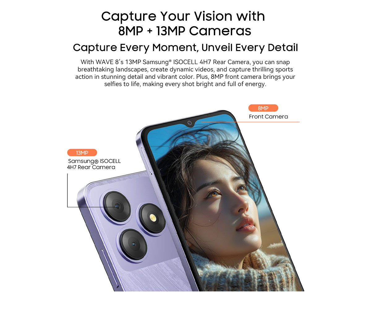 Blackview WAVE 8 4G Smartphone 12GB+128GB 6.56