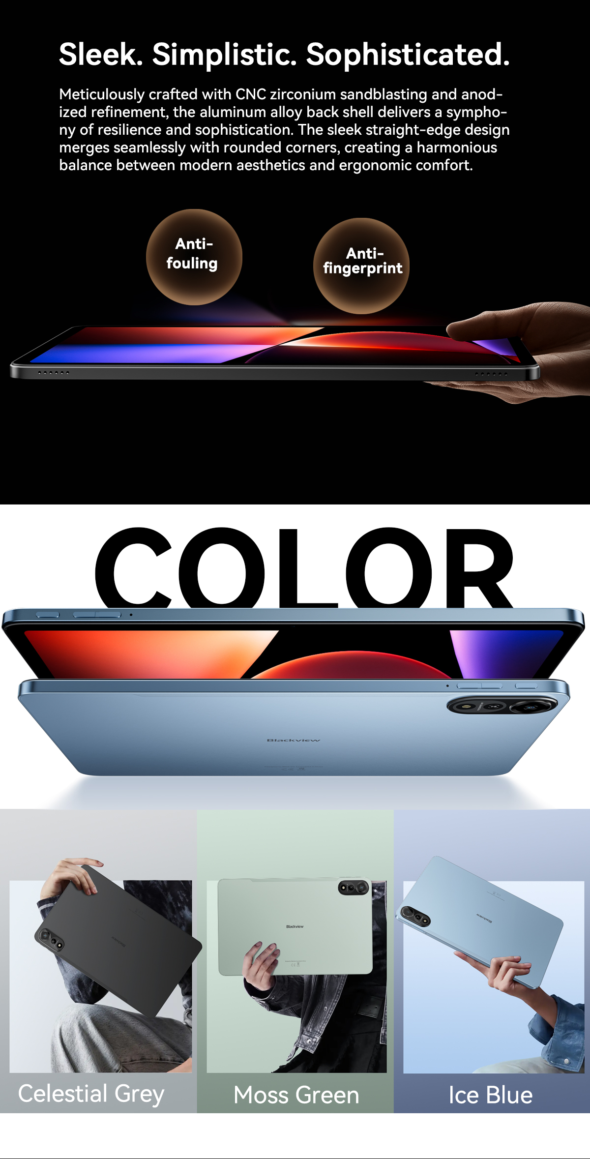 Blackview MEGA 2 Set Android 15 Tablets 12 Inch 2K 36GB+256GB