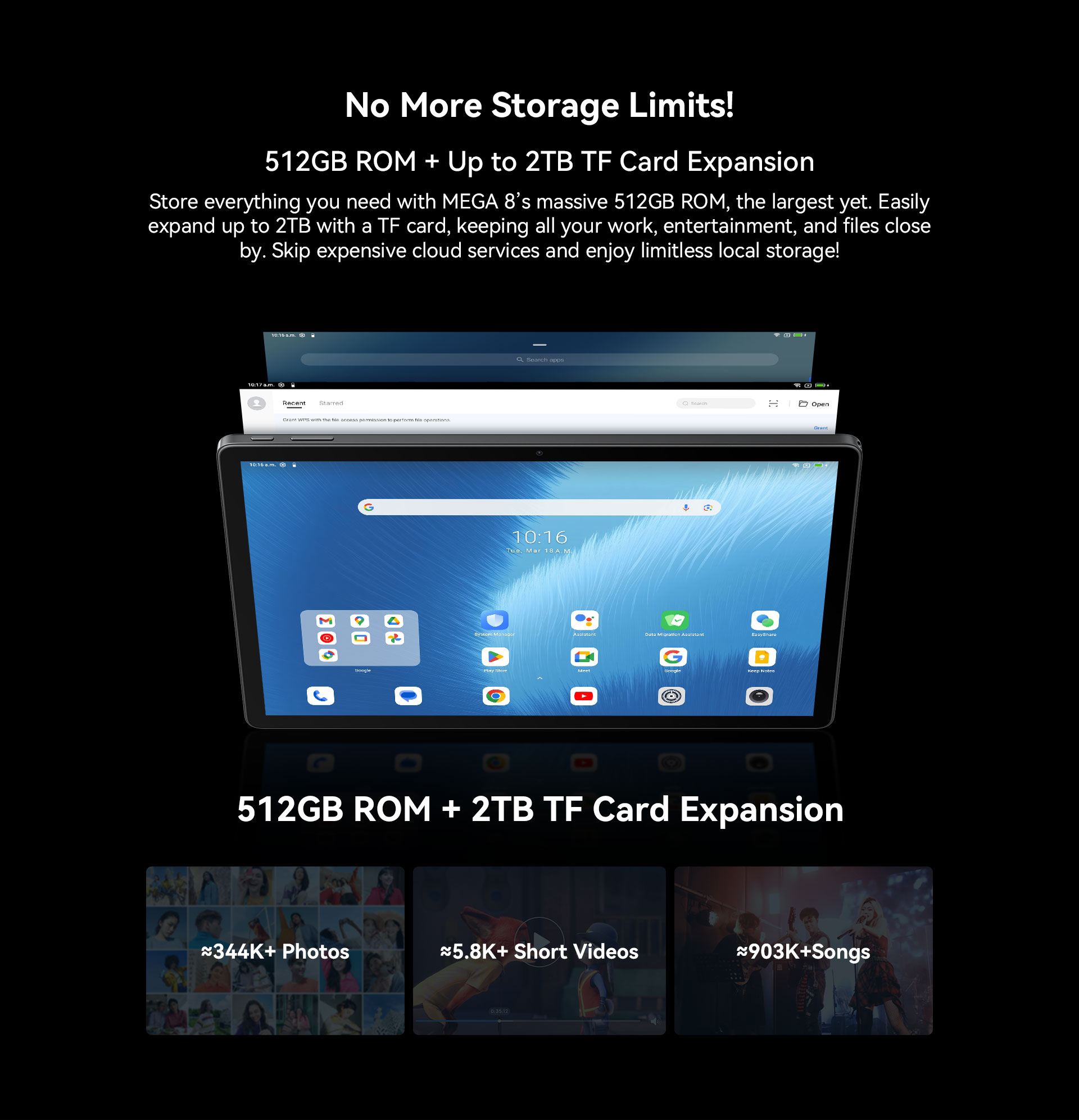 Blackview MEGA 8 Android 15 Tablet 13 Inch 36GB+256GB 11000mAh