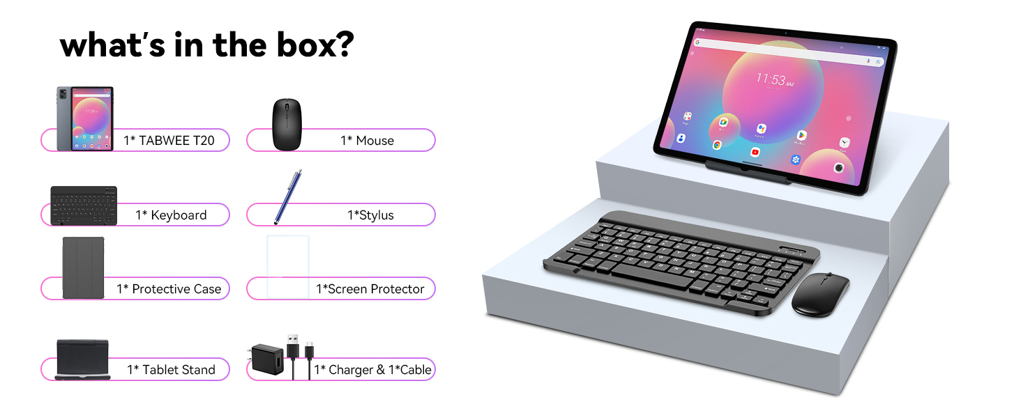 tabwee T20 タブレット 8gb256gb グレー Amazon.co.jp: 【タブレット 10インチ wi-fiモデル】TABWEE T20