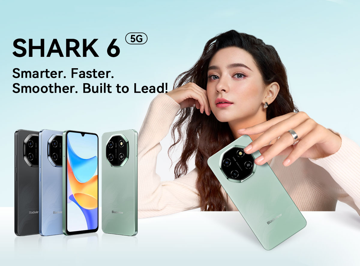 Blackview SHARK 6 5G AI Smartphone 12GB+128GB 6.8