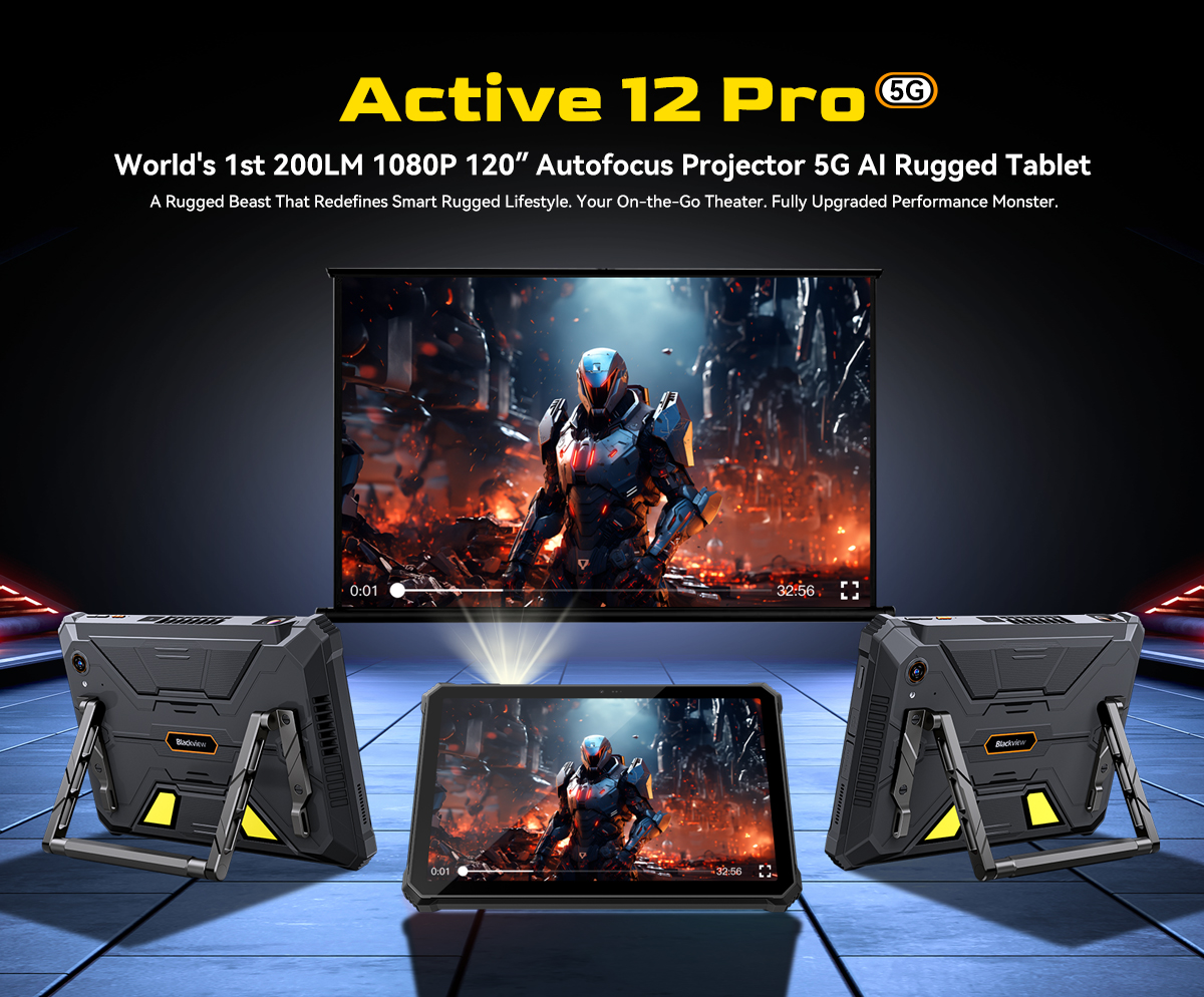 Blackview Active 12 Pro Shockproof Projector Tablet 11''36GB