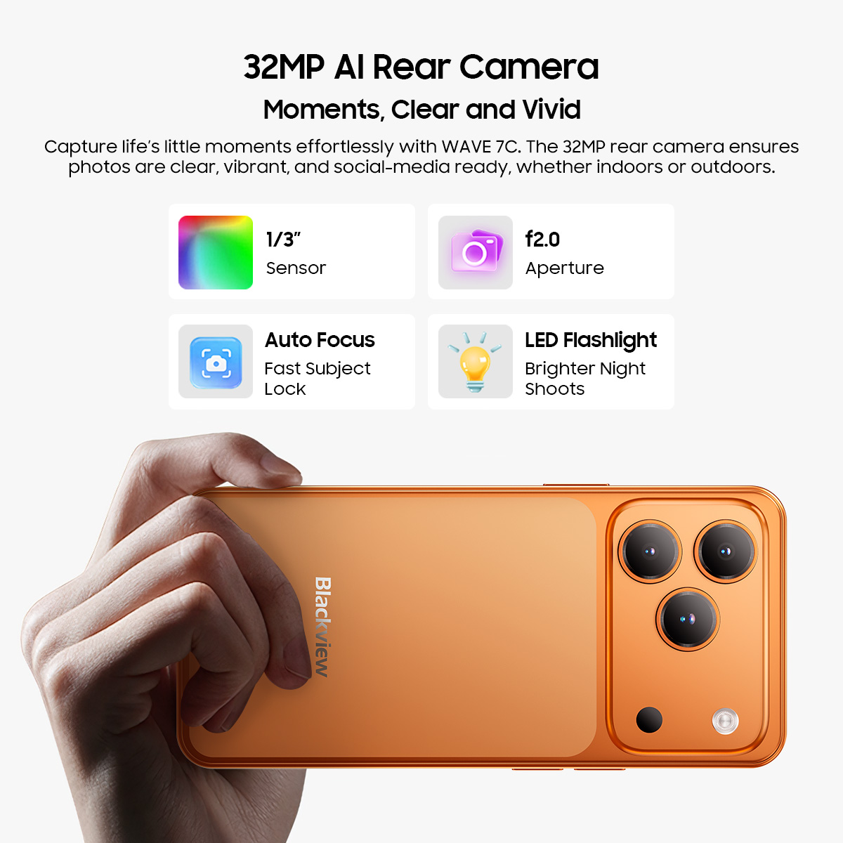 Blackview WAVE 7C 4G Smartphone 16GB+64GB 6.56
