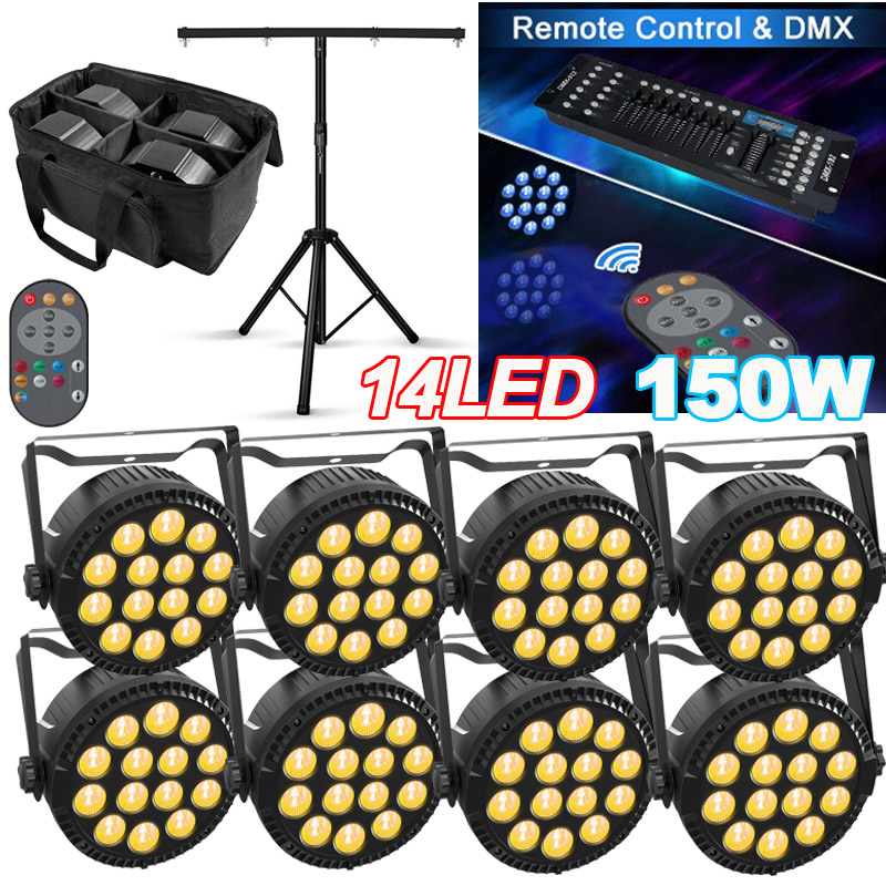 14 Led Par Light DMX RGBW dj Lights Concert Club Party